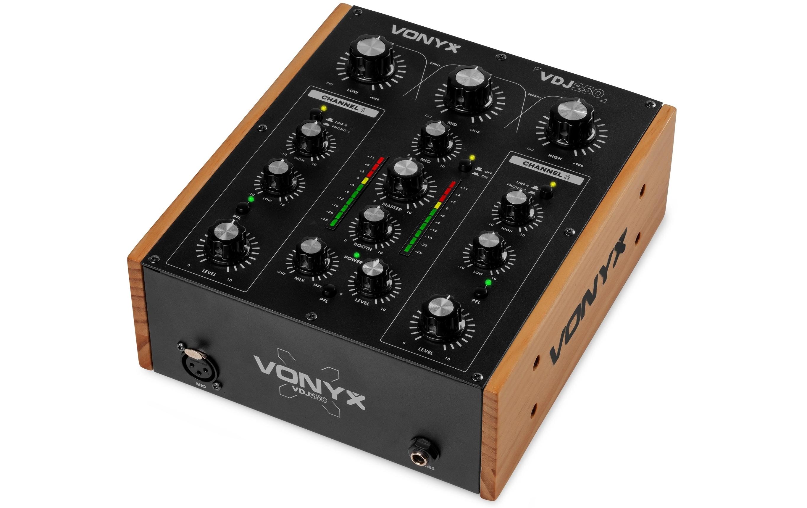 2132233 - Mediatech Vonyx VDJ250 DJ Mixer, Rotary, 2-Kanal, BT kaufen Schweiz | Mediatech.ch