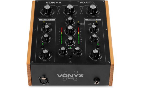 2132233_2 - Mediatech Vonyx VDJ250 DJ Mixer, Rotary, 2-Kanal, BT