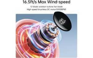 Jisulife Handheld Fan 4 Ventilator Grau 3600mAh