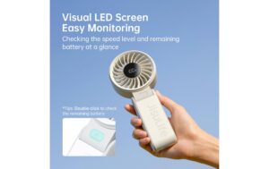 Jisulife Handheld Fan 7 Ventilator Grau 3600mAh
