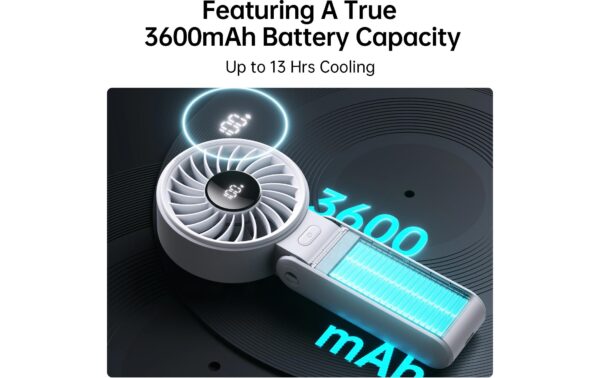 Jisulife Handheld Fan 7 Ventilator Grau 3600mAh