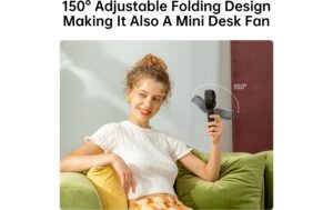 2132359_2 - Mediatech Jisulife Handheld Fan 7 Ventilator Schwarz 3600mAh