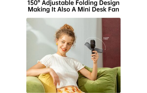 2132359_2 - Mediatech Jisulife Handheld Fan 7 Ventilator Schwarz 3600mAh