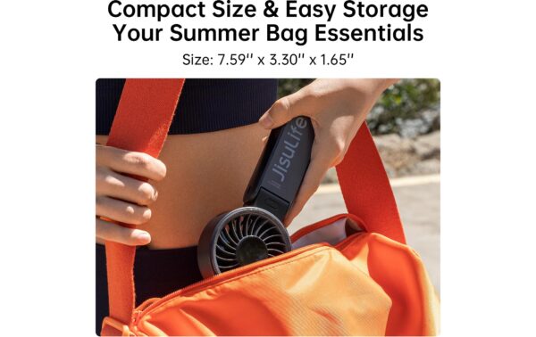 2132359_6 - Mediatech Jisulife Handheld Fan 7 Ventilator Schwarz 3600mAh