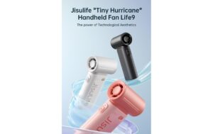 2132361_4 - Mediatech Jisulife Handheld Fan 9 Ventilator Grau 3600mAh
