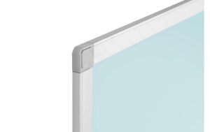 2133731_2 - Mediatech Bi-Office AYDA Whiteboard, 120x90cm Alu/hellblau, Stifteablage, lack. Stahl