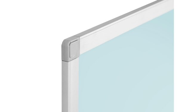 2133731_2 - Mediatech Bi-Office AYDA Whiteboard, 120x90cm Alu/hellblau, Stifteablage, lack. Stahl