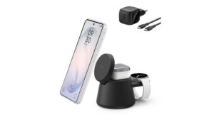 BELKIN UltraCharge 3-in-1 Ladestation Qi2 (25W), Modular, Schwarz
