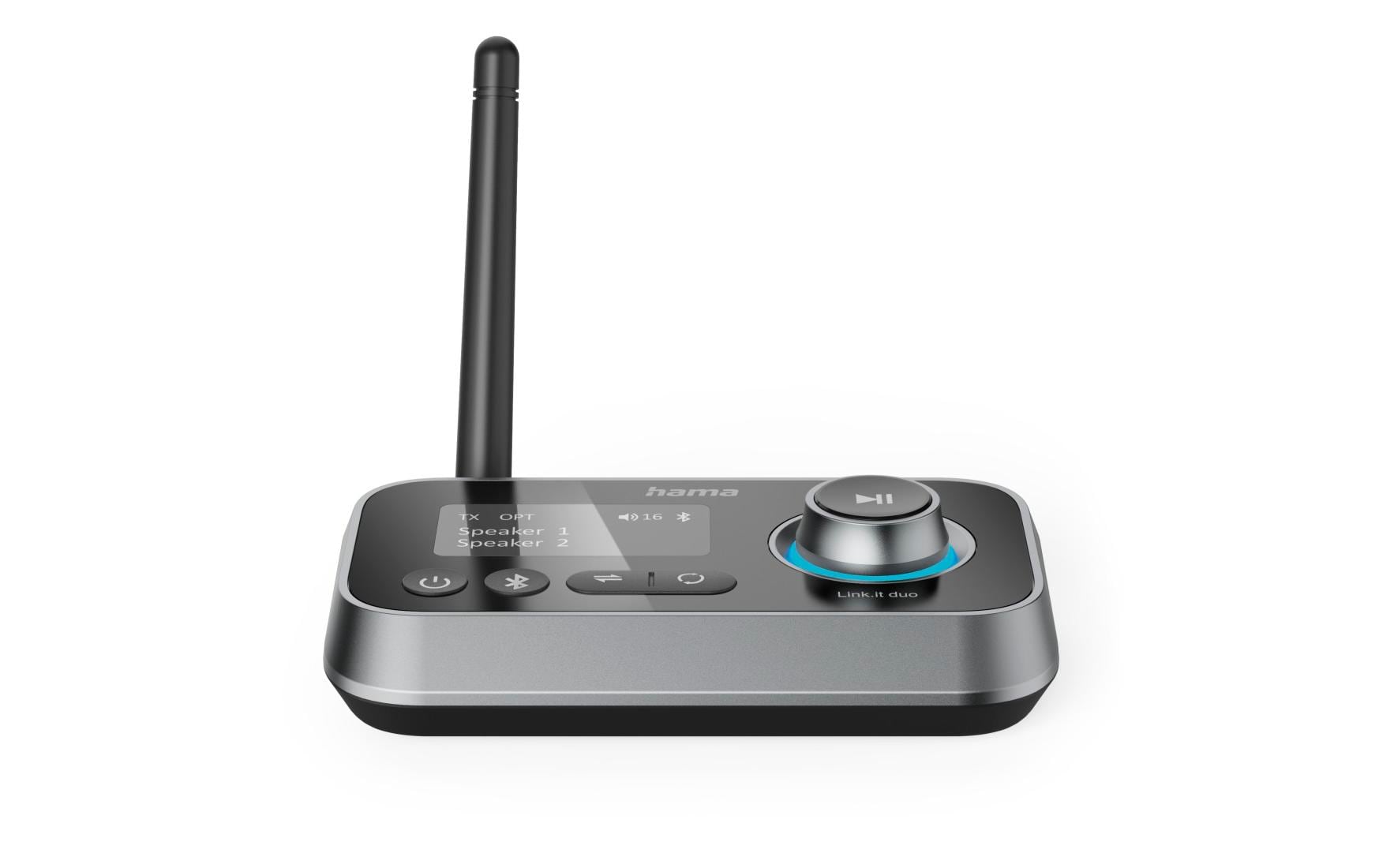 2139467_1 - Mediatech Hama Link.it duo Bluetooth Adapter Bluetooth Sender+Empfänger, HiFi nachrüsten