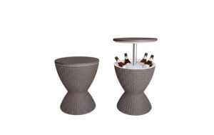 2141608_3 - Mediatech relaxdays Beistelltisch mit Kühlfunktion 30 Liter, Beige