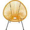 Kare Sessel Acapulco, Orange/Schwarz 85x73x78 cm, Stahl, Polyethylen
