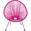 Kare Sessel Acapulco, Mono Pink 85x73x78 cm, Stahl, Polyethylen