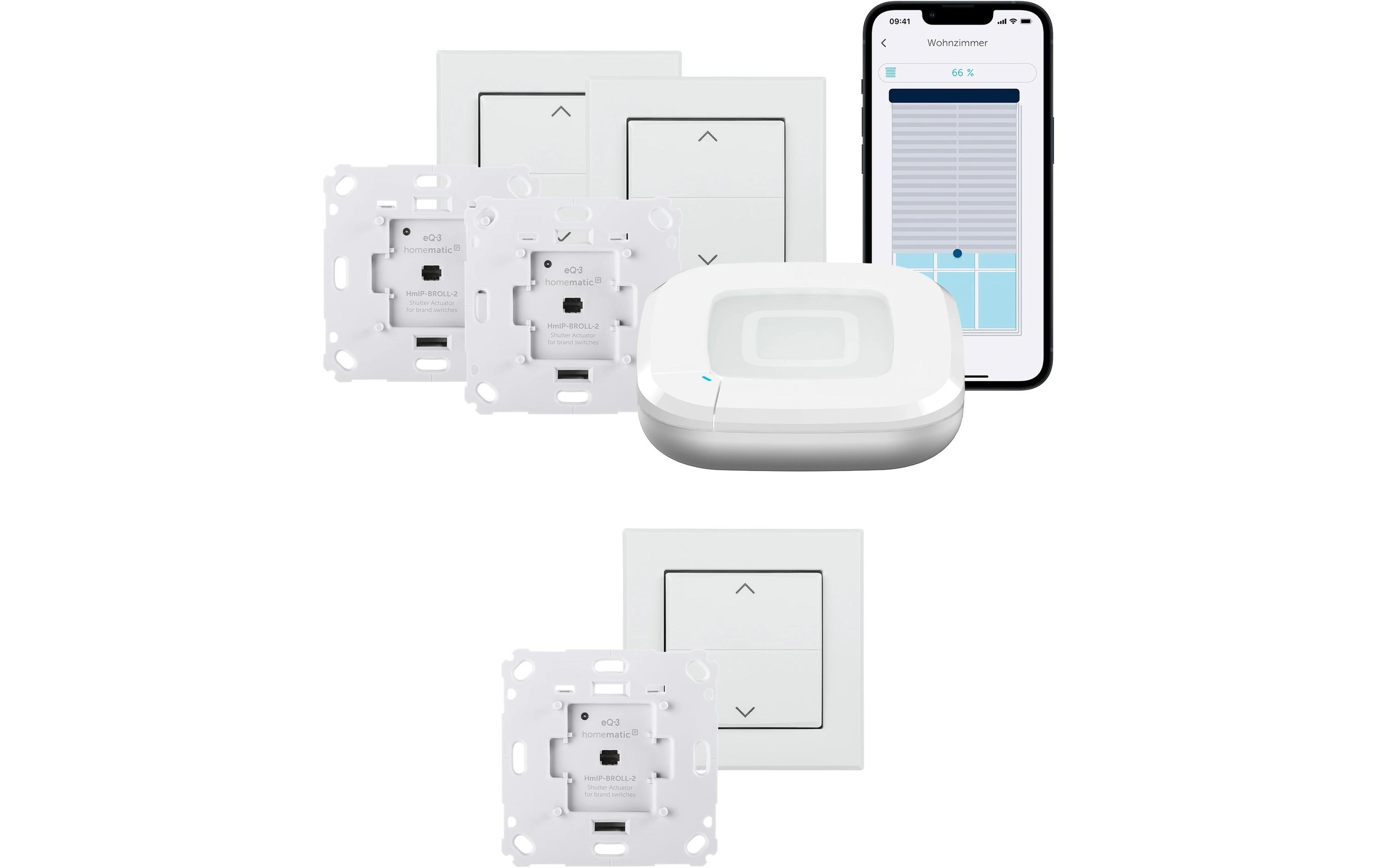 2142584 - Mediatech Homematic IP Funk Starter Set 3x Jalouschalter, Access Point 2, 3x Akt kaufen Schweiz | Mediatech.ch