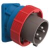 Steffen Palazzoli CEE 20° Winkel-Stecker 32/4, 3LPE, 400V, 6h, IP66/67/69 vernickelt