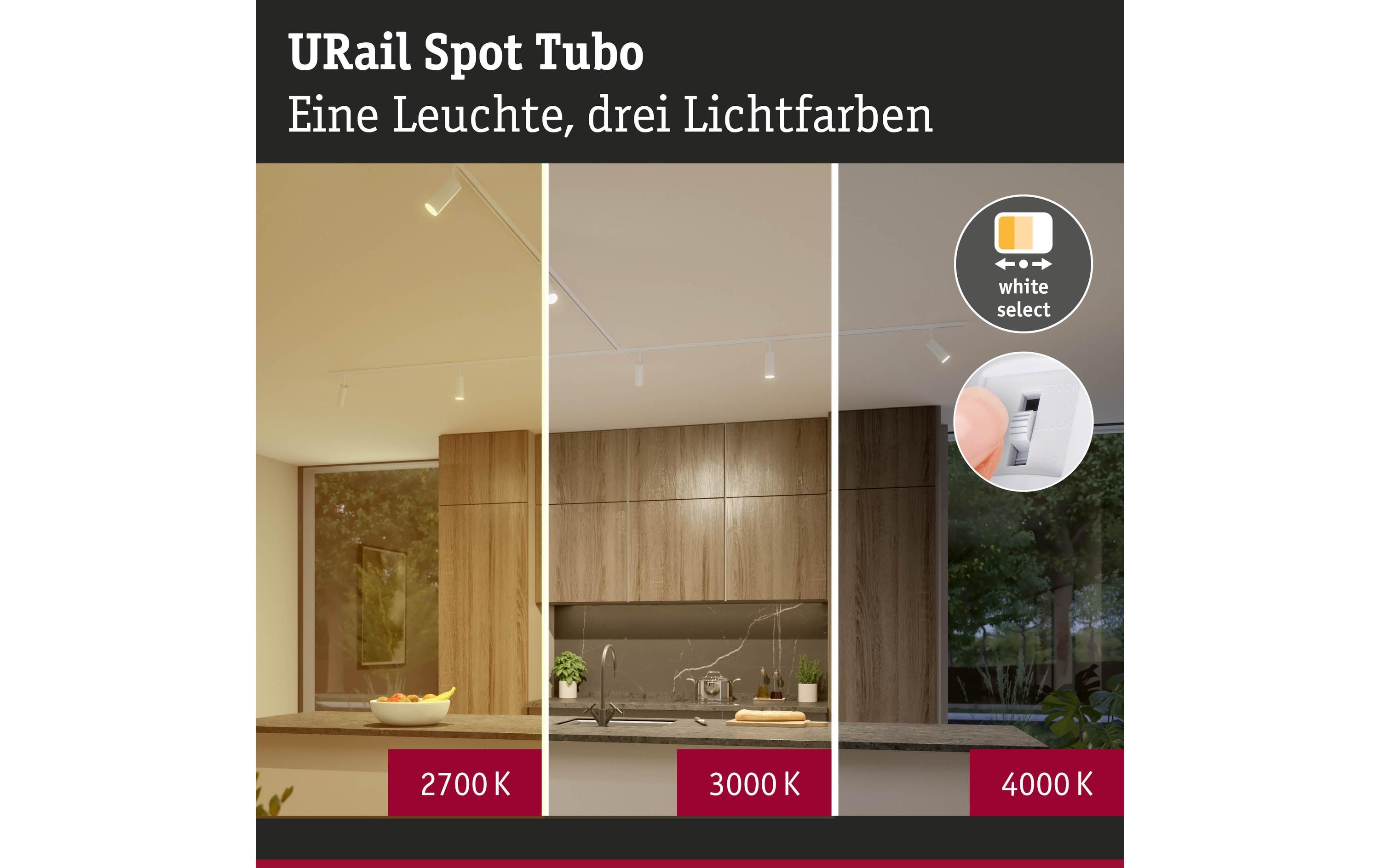 2143779_1 - Mediatech Paulmann URail Schienenspot Tubo Einzsp 3Step-Dim 320lm 4W 2700 - 4000K dimm