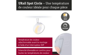 2143785_1 - Mediatech Paulmann URail Schienenspot Circle 250lm 5W 2700 - 4000K dimm 230V Signalws