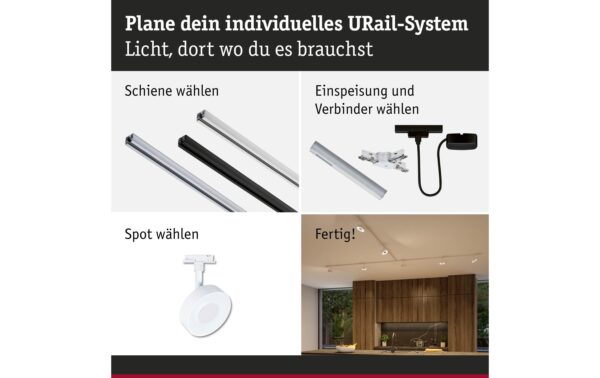 2143785_2 - Mediatech Paulmann URail Schienenspot Circle 250lm 5W 2700 - 4000K dimm 230V Signalws