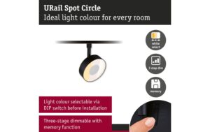 Paulmann URail Schienenspot Circle 3Step-Dim 180lm 5W 2700 - 4000K dimm 230V