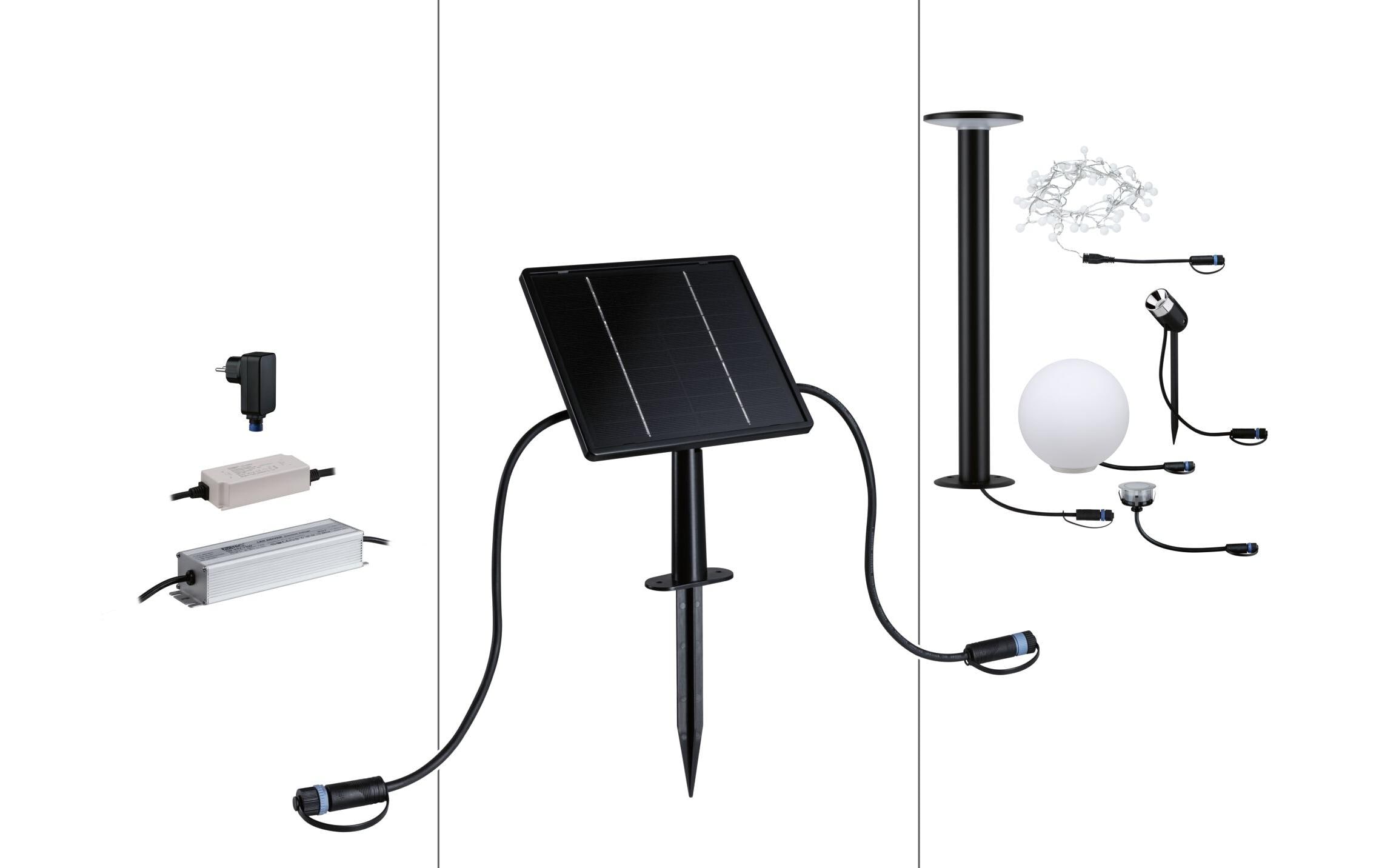 2143791_1 - Mediatech Paulmann Plug & Shine Solarpanel IP44 24V max. 21W Anthrazit