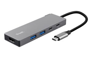Trust Dalyx 5-in-1 USB-C Multi-Port-Adapter Multi-port Dock