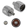 Delock Adapter N St zu RP-SMA Bu 10 GHz, 50 Ohm, Messing vernickelt
