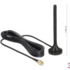 2147842 - Mediatech Delock LTE Antenne SMA Stecker 2 dBi 2 dBi, omni, Magnet Standfuss, 3 m, outdoor