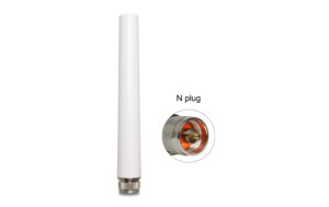 Delock LTE Antenne N Stecker 2,5 dBi 2,5 dBi, omni, starr, weiss, outdoor