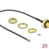 2147869 - Mediatech Delock Antennenkabel SMA Bu zu MHF 4L St 20 Ohm, koaxial, ca. 20 cm Kabellänge