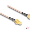 2147872 - Mediatech Delock Antennenkabel SMA St zu SMA Bu 50 Ohm, koaxial, RG-316, ca. 75 cm Kabell.