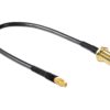 2147874 - Mediatech Delock Antennenkabel SMA Bu zu MMCX St 50 Ohm, RG-174, ca. 20 cm Kabellänge
