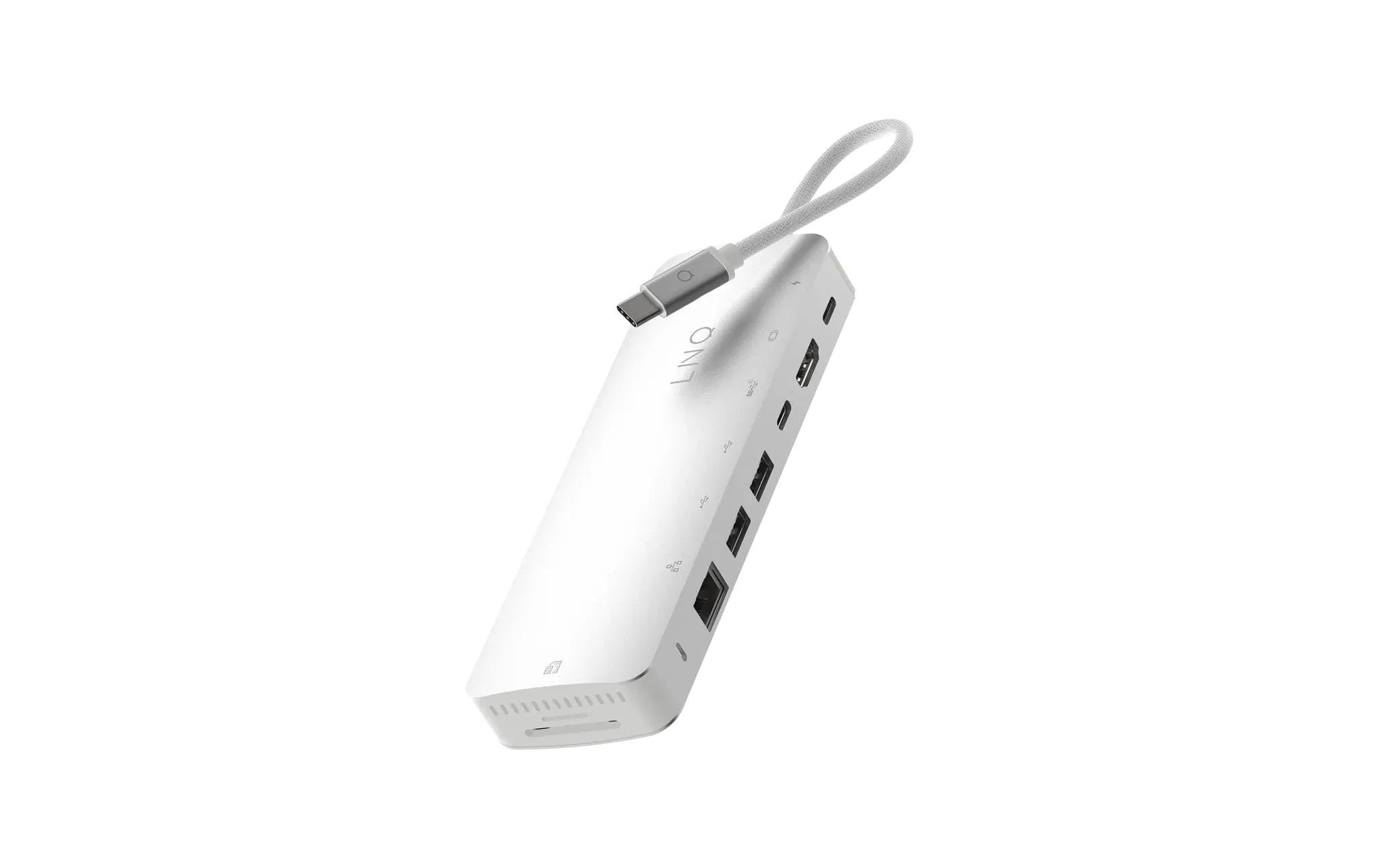 2149834 - Mediatech LINQ ProConnect 9in1 Dockingstation 1xHDMI,2xUSB-C,2xUSB-A,1xLAN,SDCard, SSD