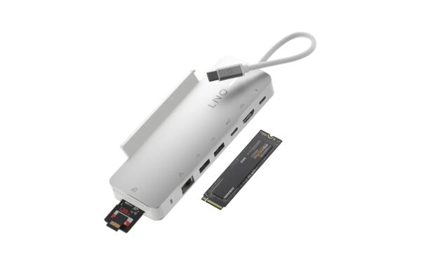 2149834_4 - Mediatech LINQ ProConnect 9in1 Dockingstation 1xHDMI,2xUSB-C,2xUSB-A,1xLAN,SDCard, SSD