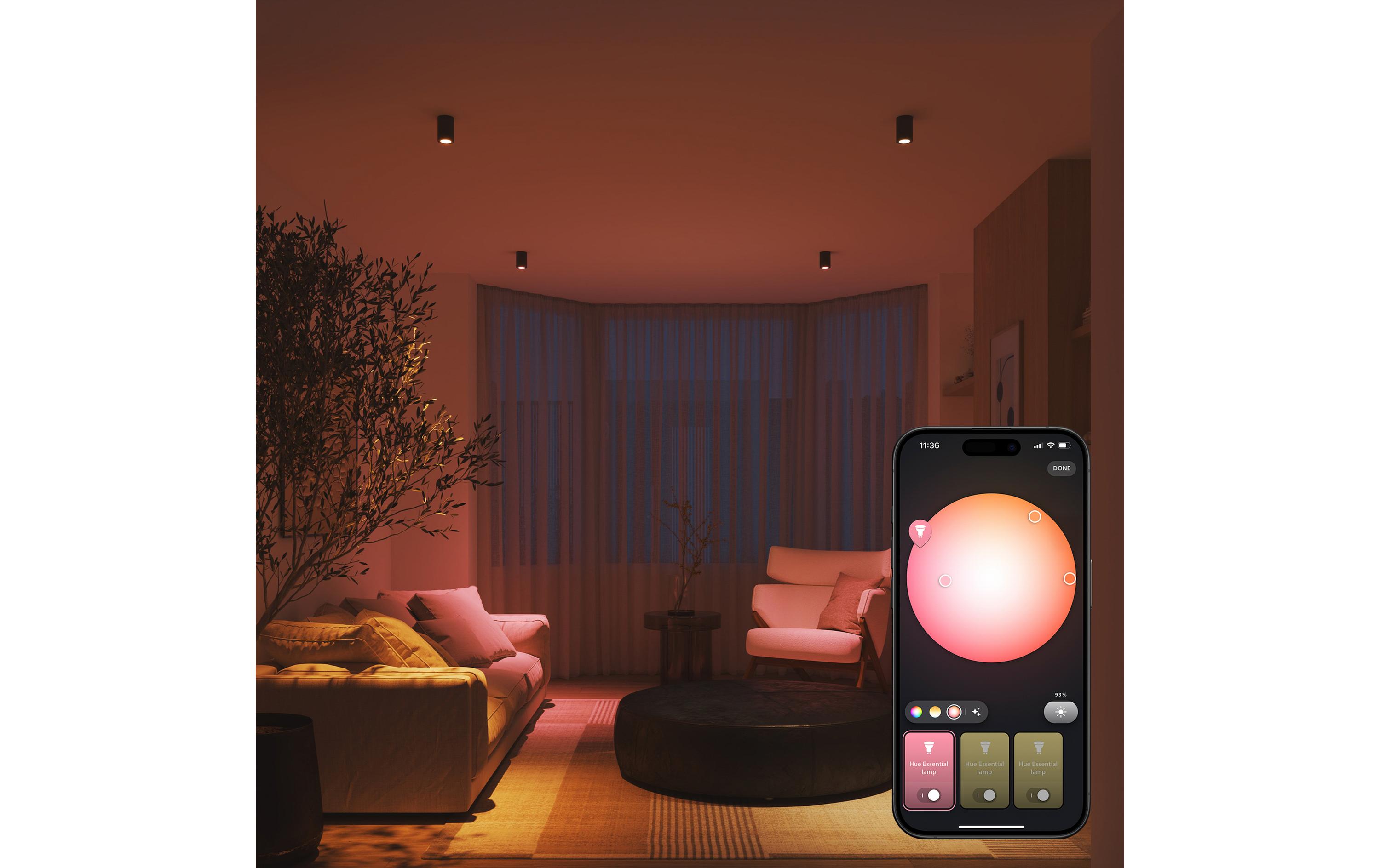 2151050_1 - Mediatech Philips Hue Basis Starter-Set 3 smarte Lampen GU10 345lm Dimmer Switch
