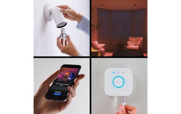 2151050_3 - Mediatech Philips Hue Basis Starter-Set 3 smarte Lampen GU10 345lm Dimmer Switch