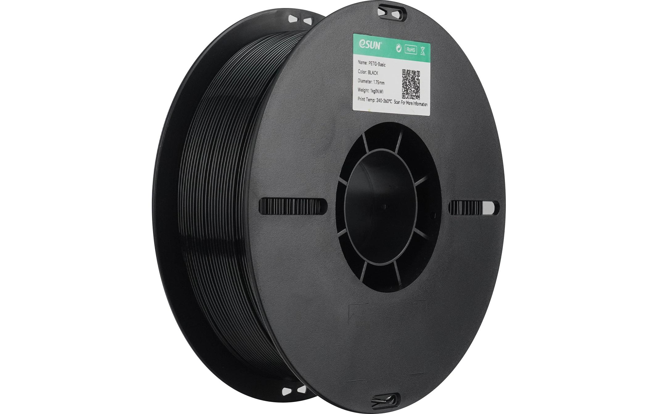 2151578 - Mediatech eSun, Filament , PETG Basic, Schwarz Esun Original Filament