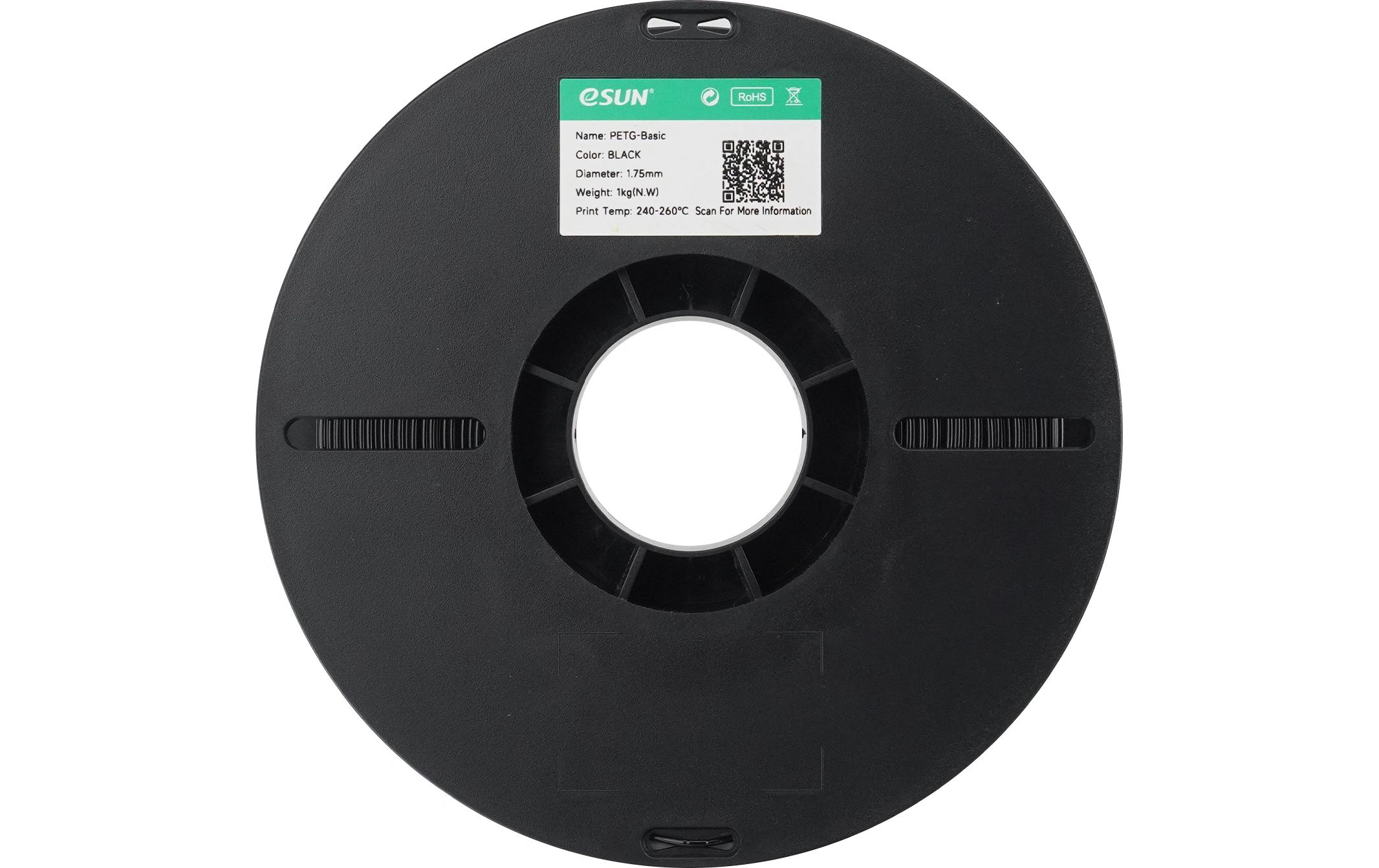 2151578_1 - Mediatech eSun, Filament , PETG Basic, Schwarz Esun Original Filament