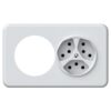 2151767 - Mediatech Hager ORIGIN UP Kombination LEER 3x TYP 13 1x Einhaussch QuickConnect Steckklemmen, ws