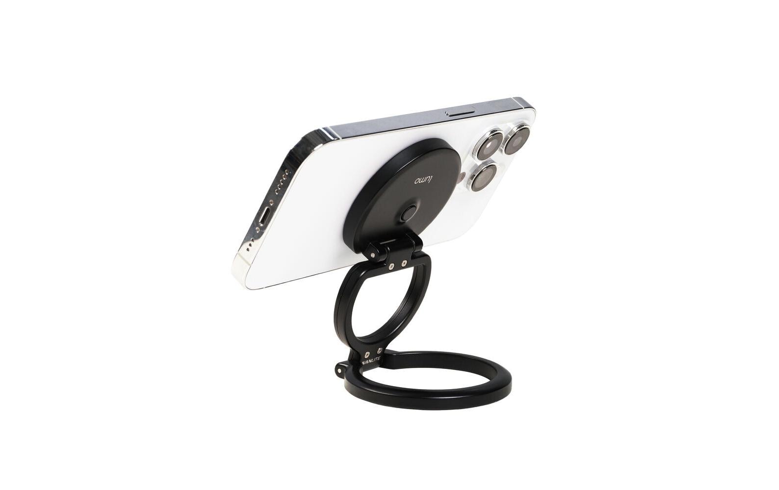 2153561_1 - Mediatech Lumo Light Lumo Light Ringleuchte Bicolor Dimmbar Schwarz