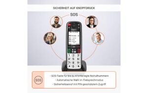 2153832_1 - Mediatech Gigaset Schnurlostelefon Easy 500 EU Schwarz/Silber