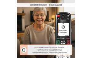 Gigaset Easy 500A AM EU Grosstastentelefon, mit Anrufbeantworter