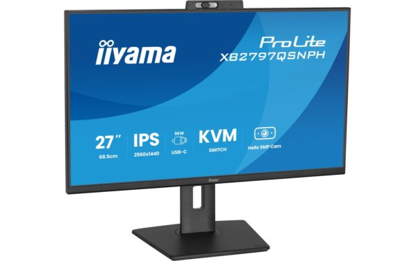 2154289_4 - Mediatech IIYAMA 27 XB2797QSNPH-B1 IPS 2560x1440, Hello Webcam, USB-C Dock