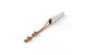 2155311_5 - Mediatech Patchbox One Cat.6A, Kassette STP Orange 2.5m Slimpatchkabel, für PONEFRAME