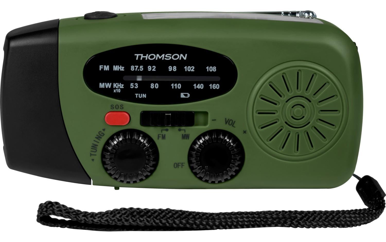 2156886 - Mediatech Thomson Emergency Radio RT260 Green, Solar, Flashlight, Powerbank kaufen Schweiz | Mediatech.ch