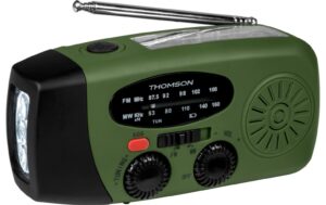 2156886_1 - Mediatech Thomson Emergency Radio RT260 Green, Solar, Flashlight, Powerbank