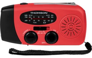 2156888 - Mediatech Thomson Emergency Radio RT260R Rot, Solar, Flashlight, Powerbank kaufen Schweiz | Mediatech.ch