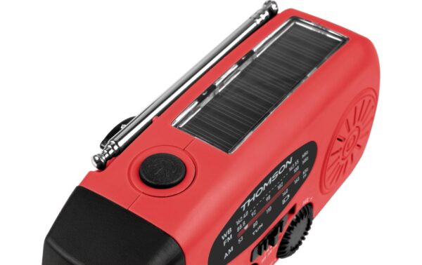 2156888_8 - Mediatech Thomson Emergency Radio RT260R Rot, Solar, Flashlight, Powerbank