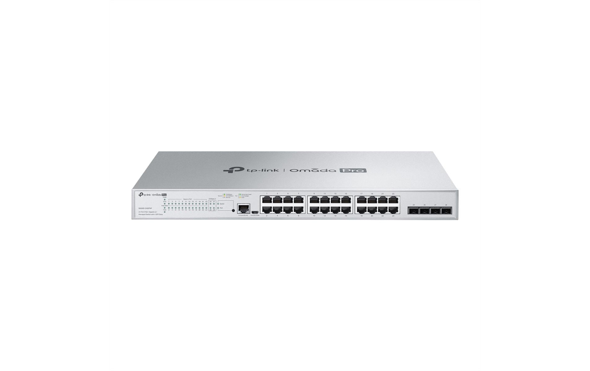 2157942 - Mediatech TP-Link Omada Campus 24 Port PoE+ Switch L2+ Managed, 4x Gigabit SFP Slots kaufen Schweiz | Mediatech.ch