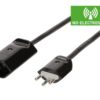 2159847 - Mediatech Verlängerung 3G1.0 3m schwarz geschirmt Typ 12 / Typ 13