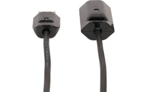2159847_3 - Mediatech Verlängerung 3G1.0 3m schwarz geschirmt Typ 12 / Typ 13