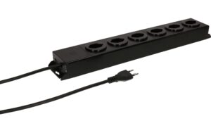 Steckdosenleiste Power Line 6x Typ 13 schwarz/schwarz 3.0m